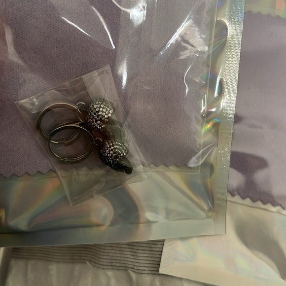 Handmade jewelry sets gold plated and silver plated pill skull pave crystal y2k - Picture 5 of 13